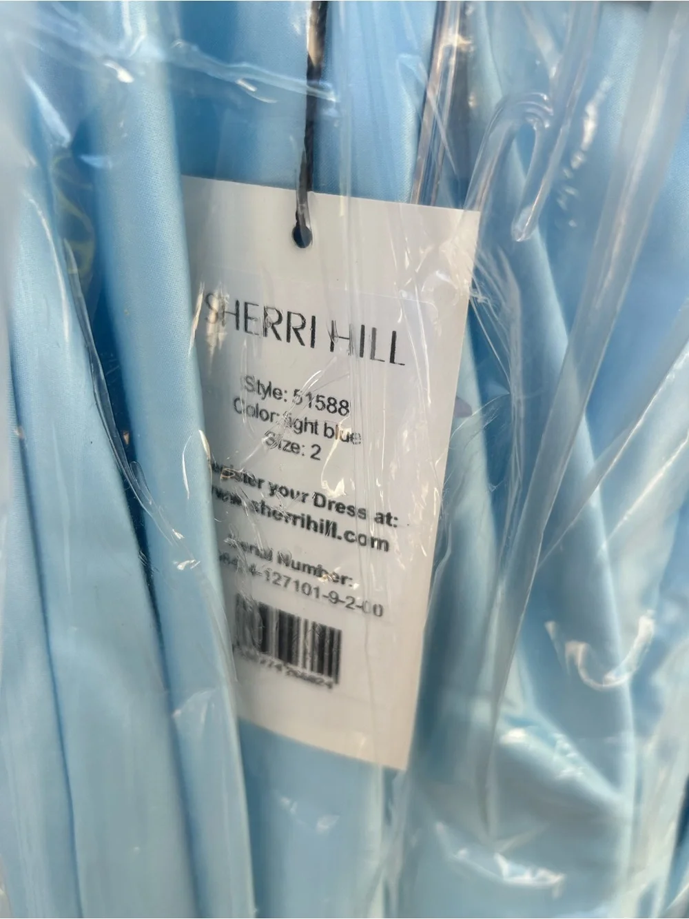 Sherri hill 51588 Ball Gown Light blue size 2 NWT